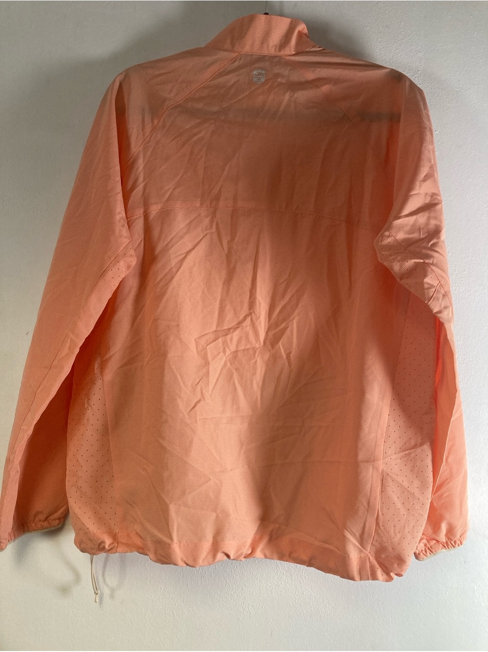 Eddie Bauer Sport Shop Seatlle Wrindbreaker Pockets Womens Small Orange Hiking
